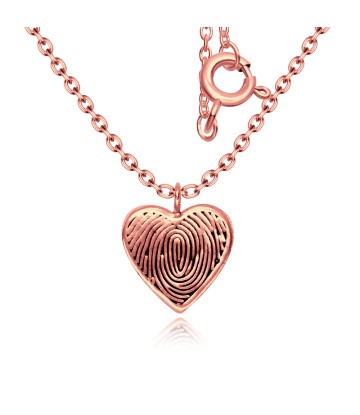 Heart Shaped Rose Gold Plated Silver Kids Necklace SPE-3891-RO-GP